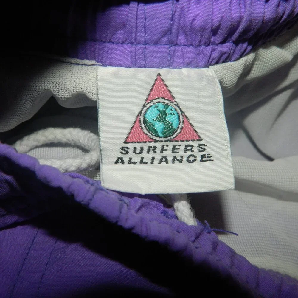 Vintage Surfers Alliance Brieflined Swim Trunks Sz M-L (P-7)